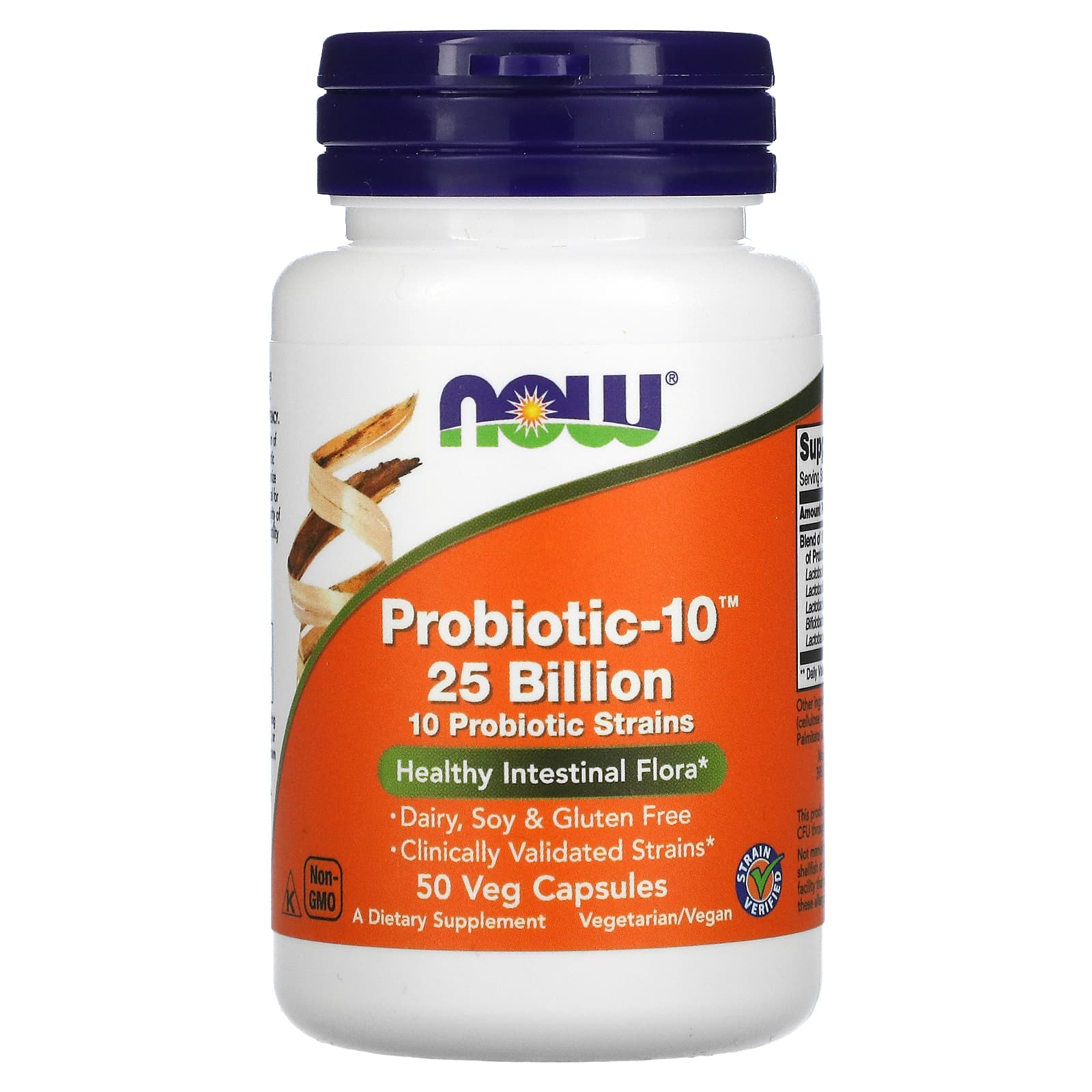 פרוביוטיקה‏, Probiotic-10,‏‏ 25 מיליארד, 50 כמוסות צמחיות